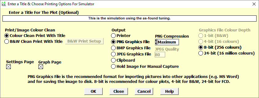 Simulator Print Dialog